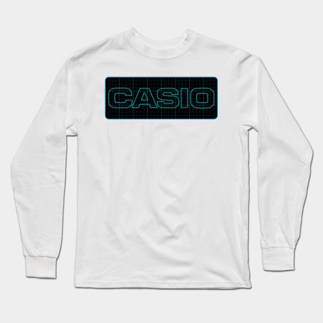 Casio Grid Long Sleeve T-Shirt by RadDadArt